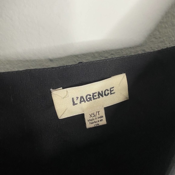 L'AGENCE Jane Sequin Zebra V Neck Tank Top Blouse NWOT XS - Picture 3 of 5